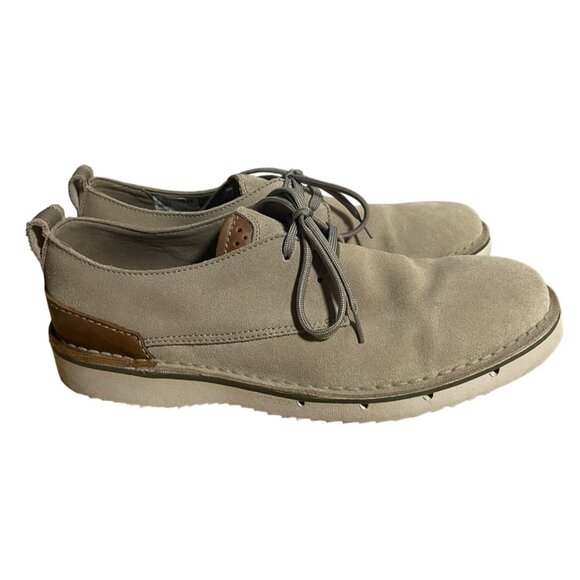 Clarks Mens Capler Plain Oxfords Sand Suede Derby Shoes Mens Size US 9.5 - Picture 2 of 10